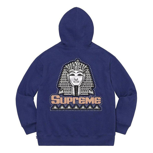 

Толстовка pharaoh studded hoodie 'blue white black' Supreme, синий