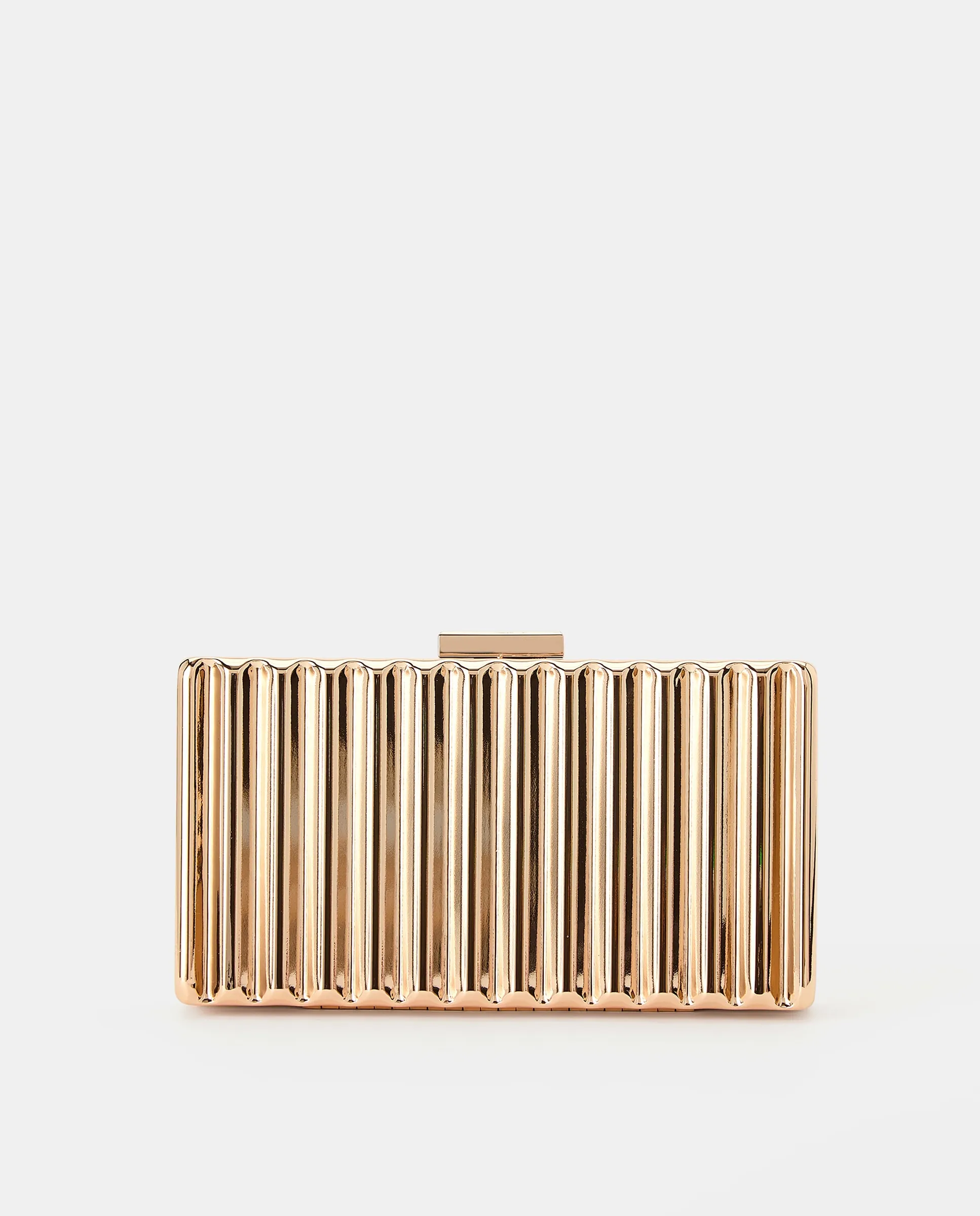 

Клатч с блеском и бамбуковой застежкой Latouche, серебряный