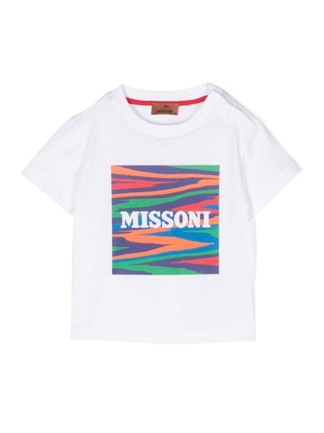 

Missoni Kids футболка из джерси с логотипом, белый