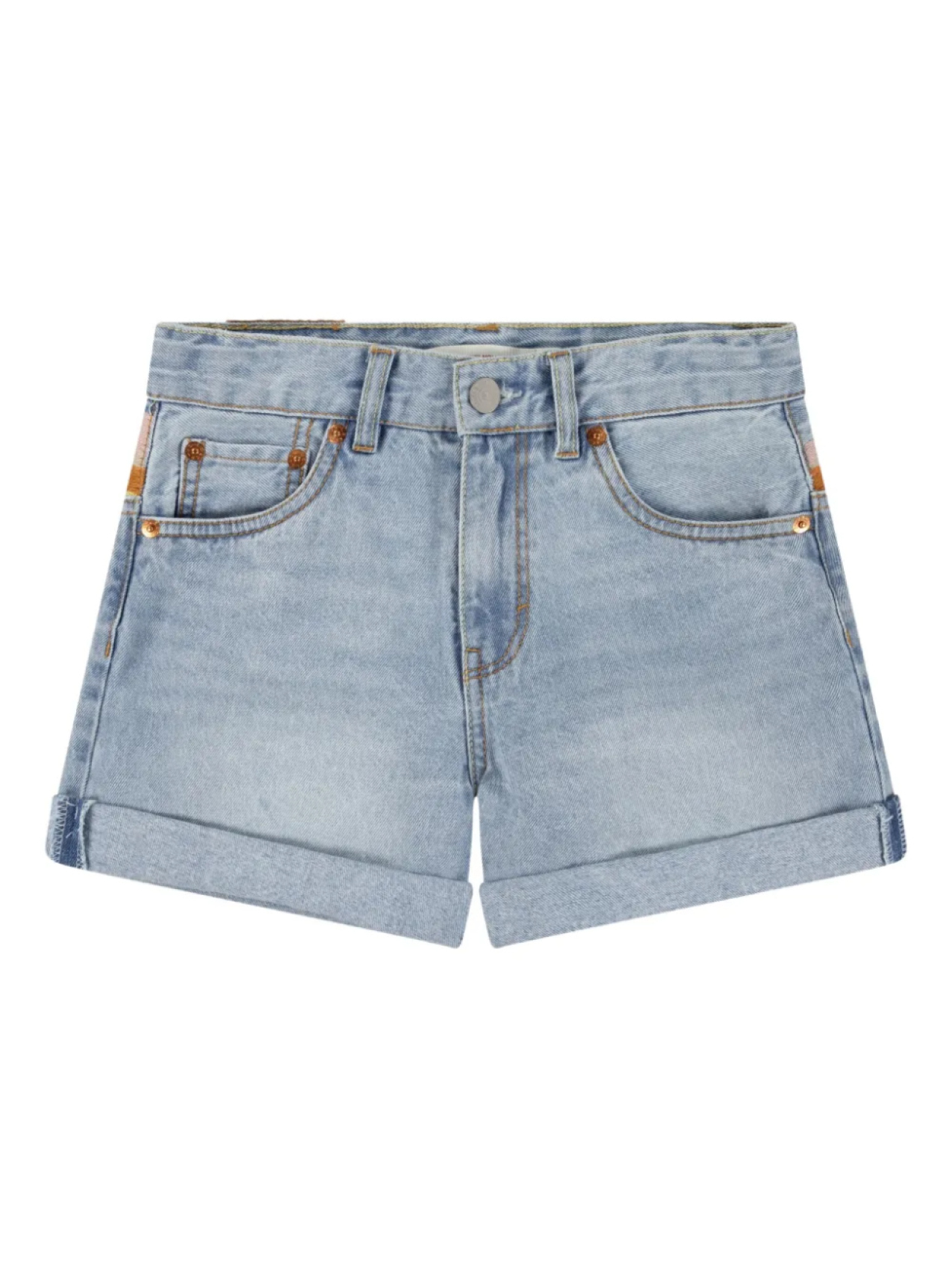 

Детские джинсовые шорты с вышивкой Levi's Levi's Kids, синий