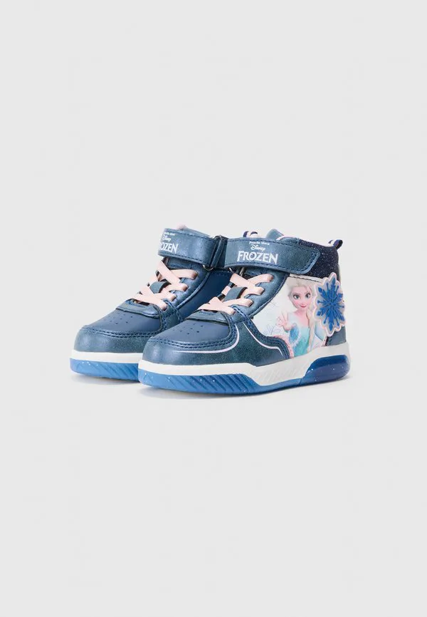Мерцающая подошва, замороженные высокие кроссовки Friboo, Dark Blue — фото 2
