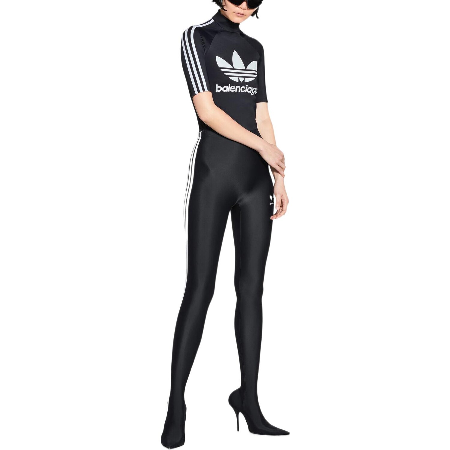

Укороченный топ Adidas X Adidas женский черный Balenciaga