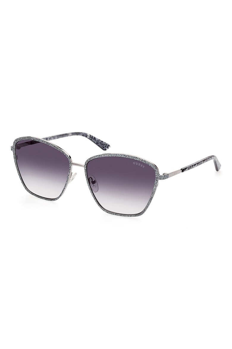 

Солнцезащитные очки «кошачий глаз» с градиентом Guess, черный