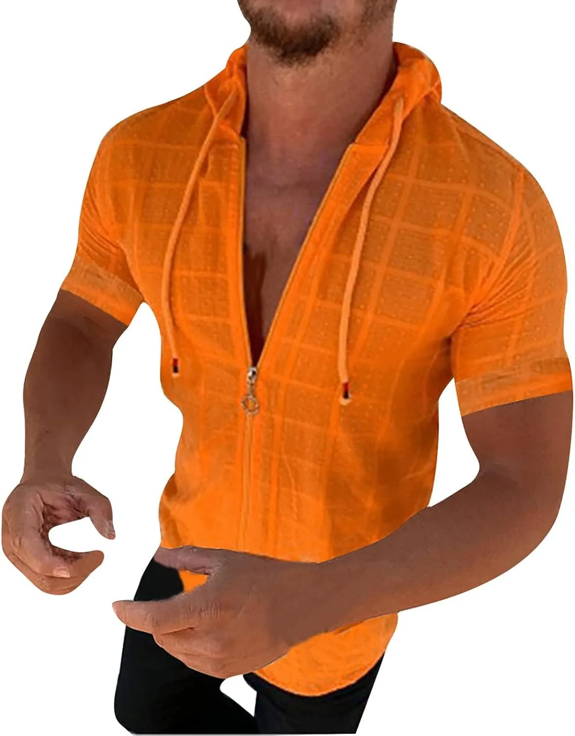 

Мужская худи slim fit с капюшоном на молнии CHXLQQX