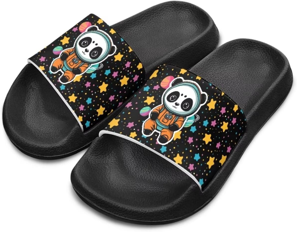 

Детские тапочки, пляжные сандалии, сланцы, шлепанцы для детей унисекс, мальчиков и девочек, подарок для дочерей, сыновей, младших братьев и сестер, черная подошва, размер для маленьких детей 11- для больших детей 3 Qoiuvncy