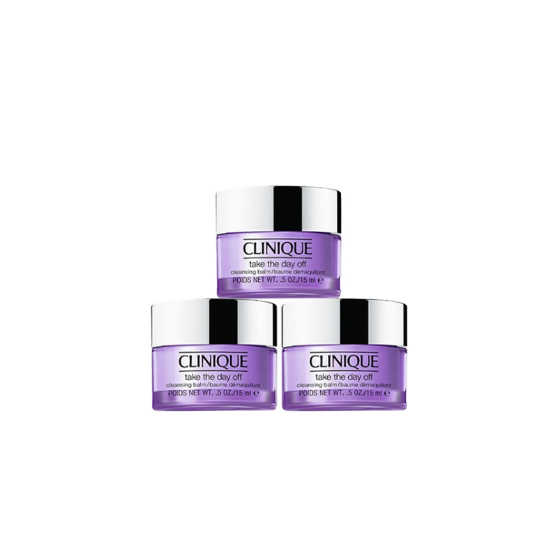 CLINIQUE Набор пробников QIANBI Purple Fat бальзама для умывания, дорожный набор для очищения 15мл*3 — фото 2
