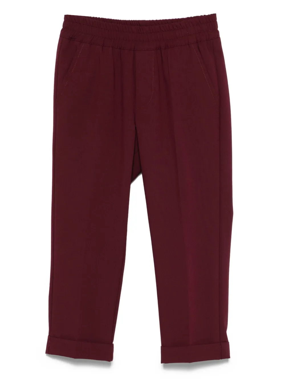 

Брюки с эластичным поясом MSGM Kids, красный