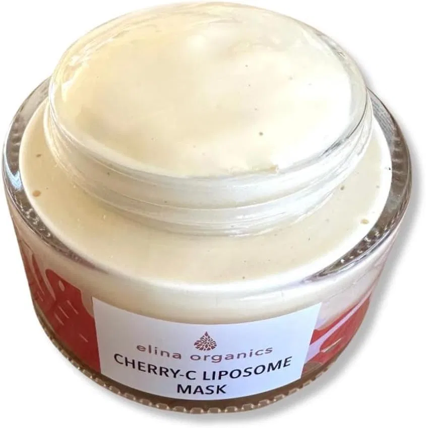 Маска для лица осветляющая Cherry C Liposome Mask Elina Organics 2 унции — фото 3