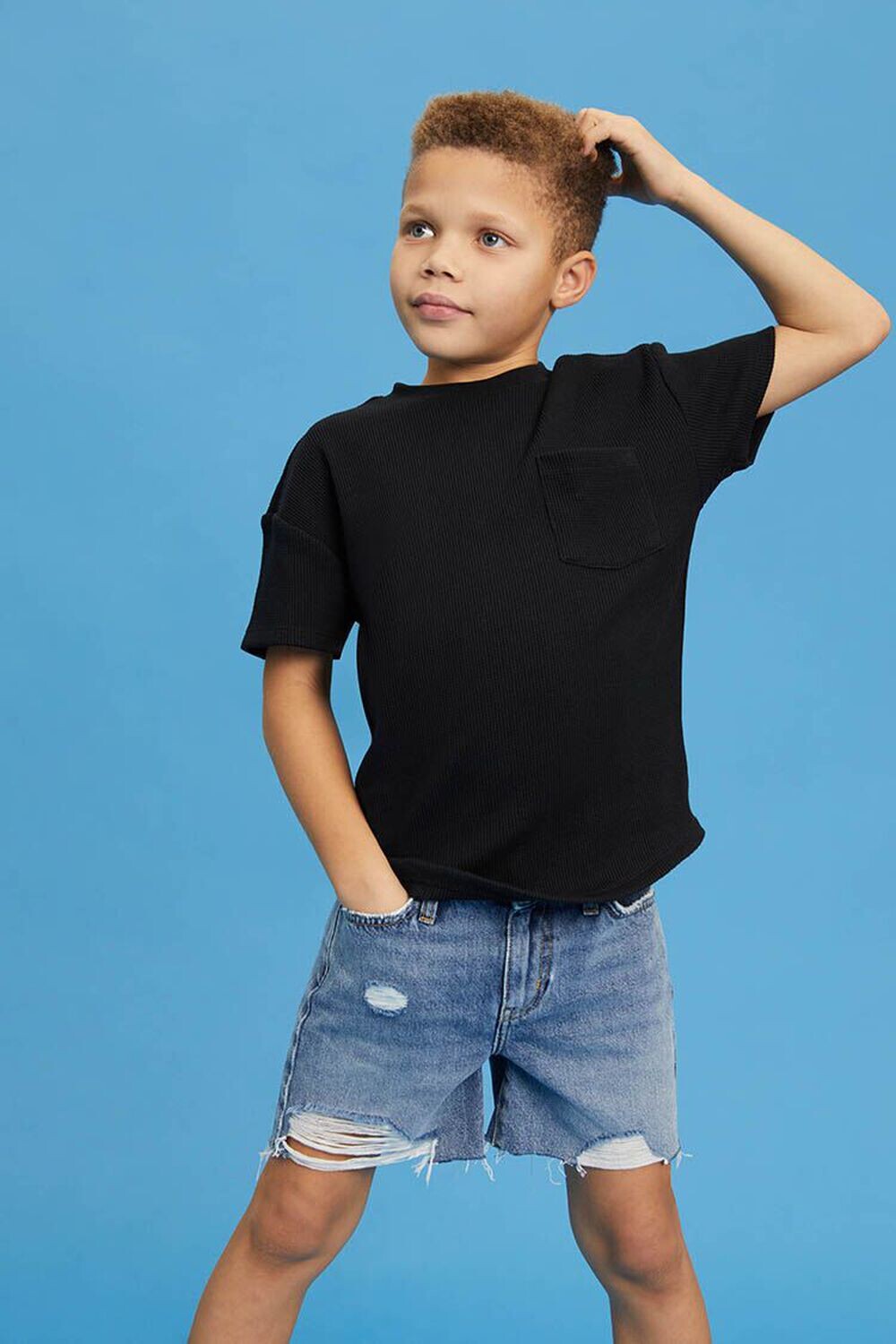 

Детские потертые шорты Forever 21, деним