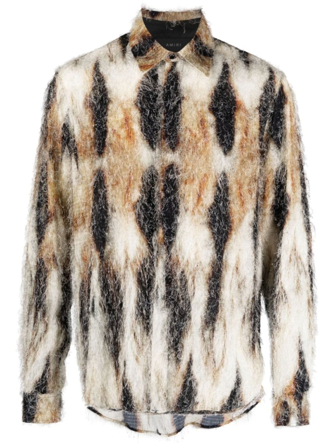 

AMIRI рубашка с заостренным воротником, коричневый