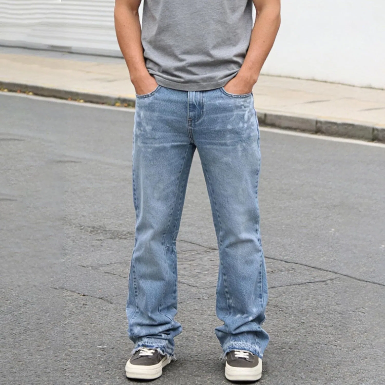 Джинсы Slim Bootcut, светло-синий — фото 2