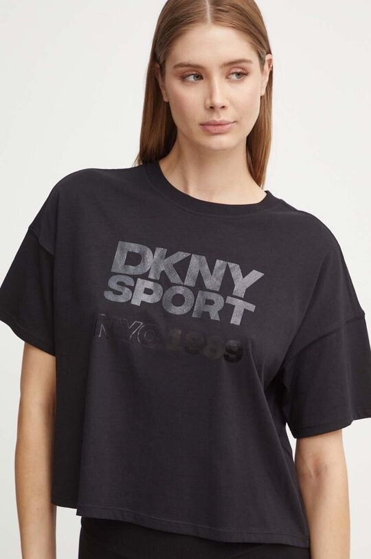 

Хлопковая футболка Dkny, черный