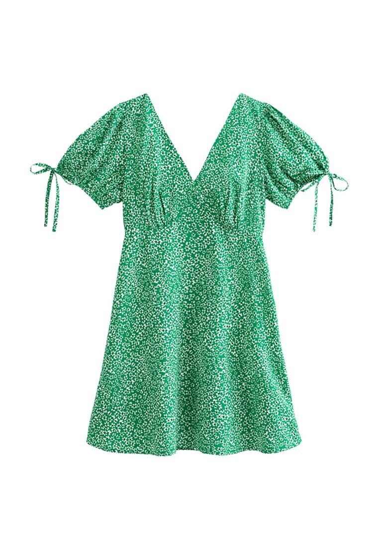 

Повседневное платье FLORAL V-NECK New Look, зеленый