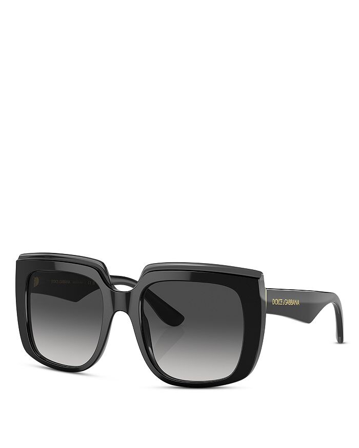 

Квадратные солнцезащитные очки Dolce & Gabbana, 54 мм, черный