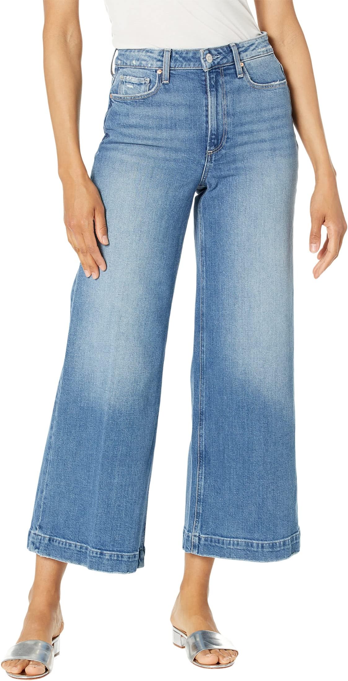

Джинсы Paige Harper Ankle in All That Distressed, цвет All That Distressed