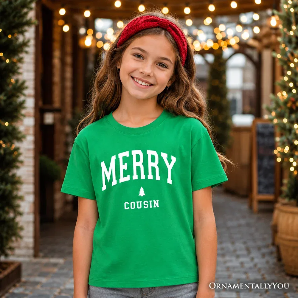 Детская футболка с принтом Merry OrnamentallyYou, Irish Green