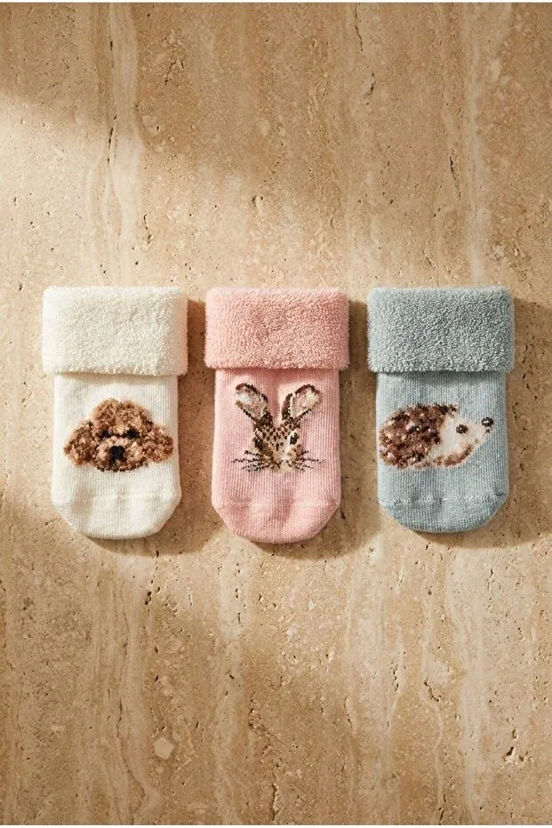Детские носки для девочек с животным принтом Katia&Bony, Patterned