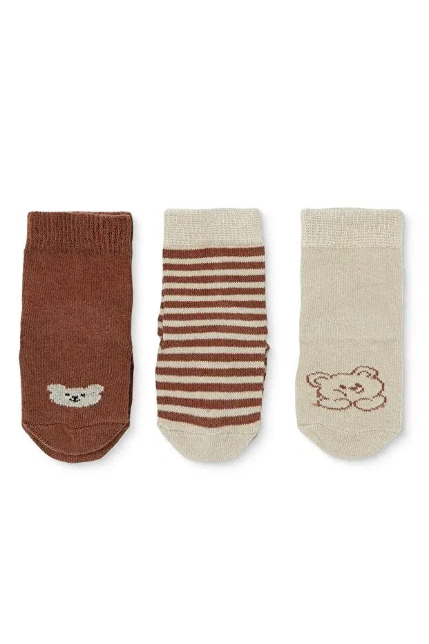 Детские носки для мальчиков с принтом Hellobaby Ebebek Hello Baby, Brown