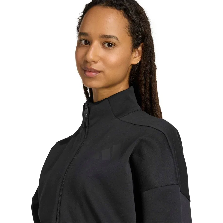 Женский спортивный свитшот Z.N.E. Track Top adidas, Черный — фото 4