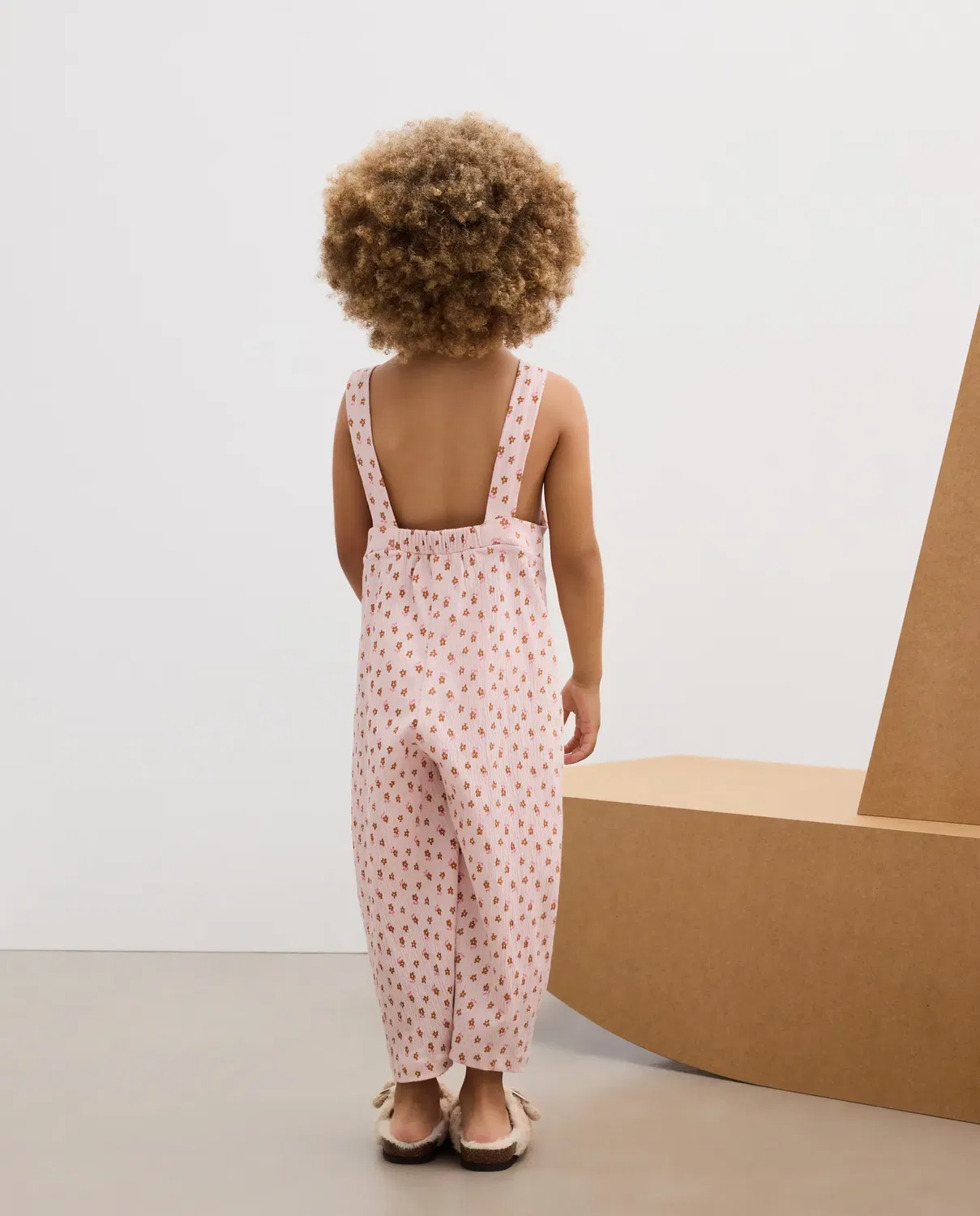 Детский комбинезон для девочек с принтом Wrinkled All Over Print Kids El Corte Inglés, Rosa — фото 3