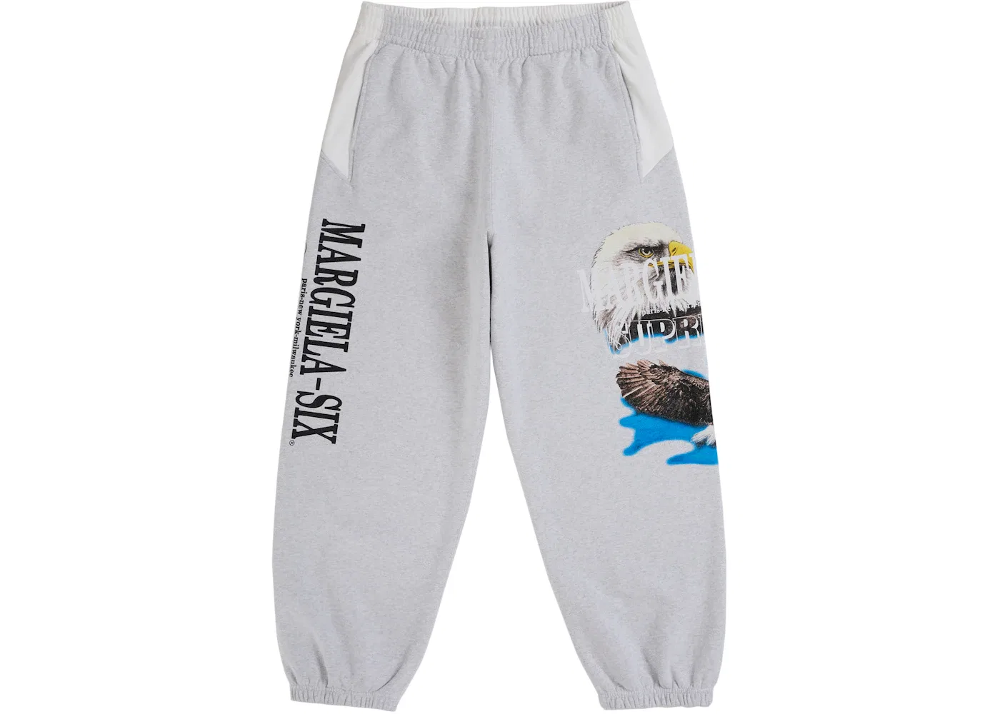 Мужские спортивные штаны с принтом Eagle Supreme MM6 Maison Margiela, White