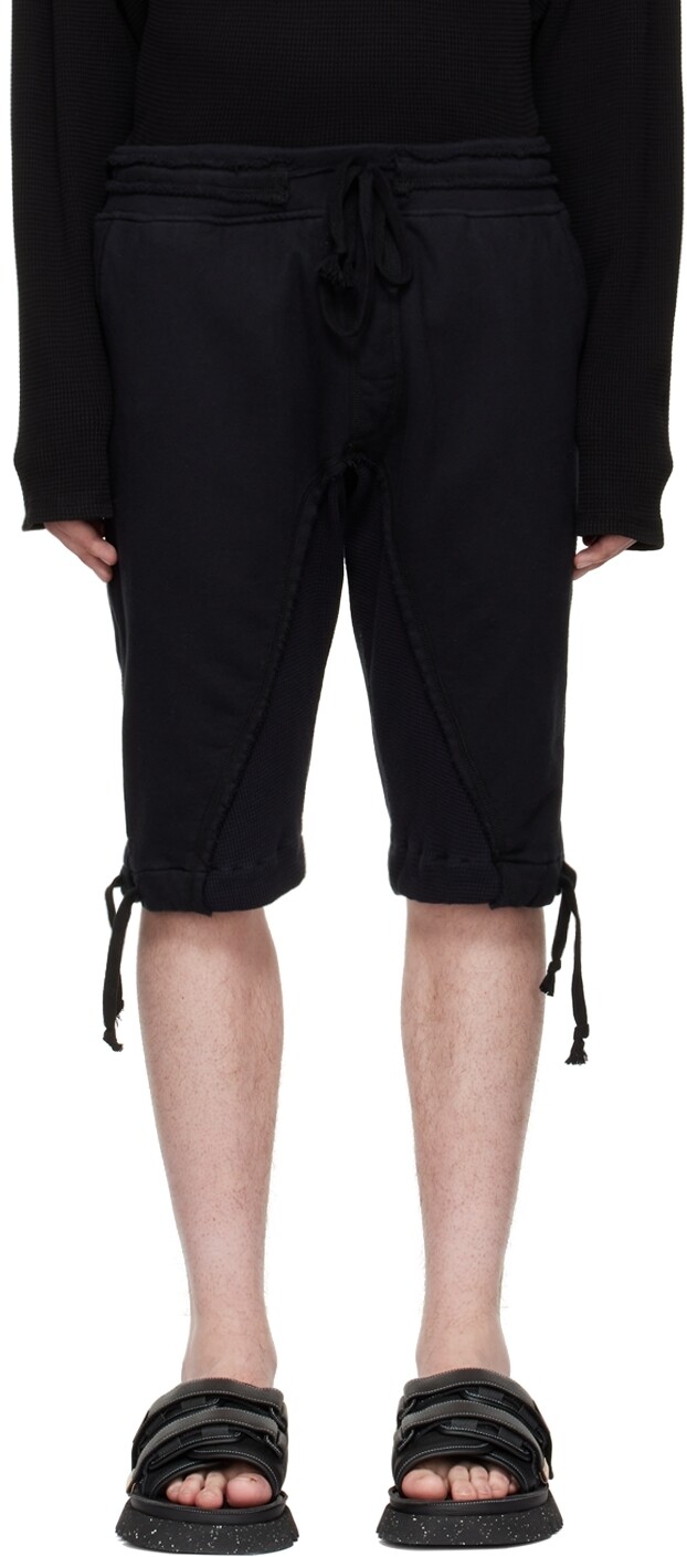 

Черные хлопковые шорты Greg Lauren