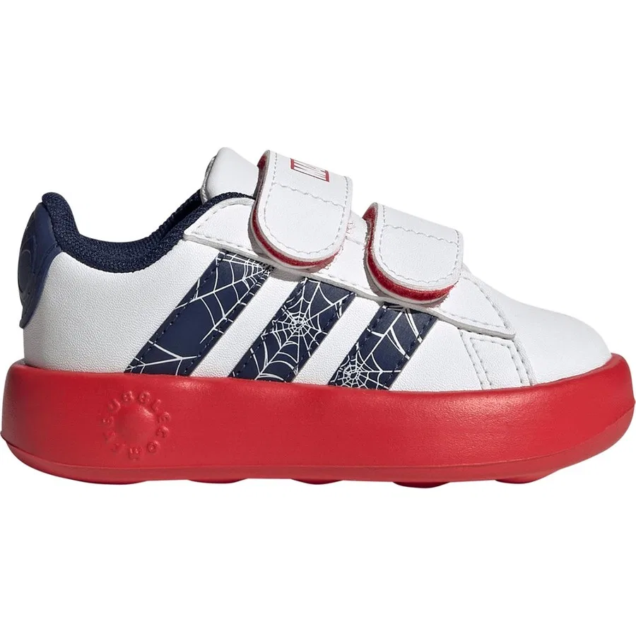 Детские спортивные кроссовки с принтом Spider-Man Grand Court adidas, Разноцветный