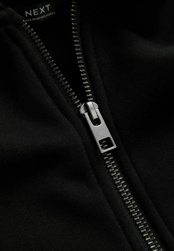 Худи 2 шт, молния, Regular fit through hoodie 2 pack, Next, черный — фото 3