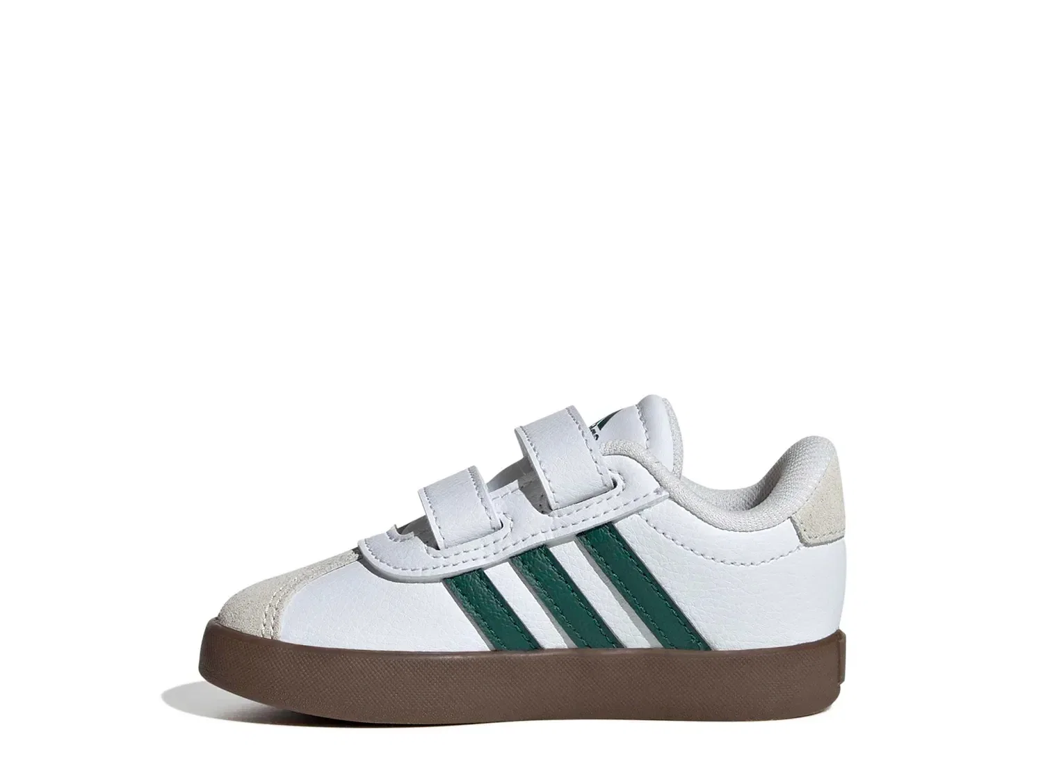 Кроссовки VL Court 3.0, детские, adidas, белый/зеленый — фото 2