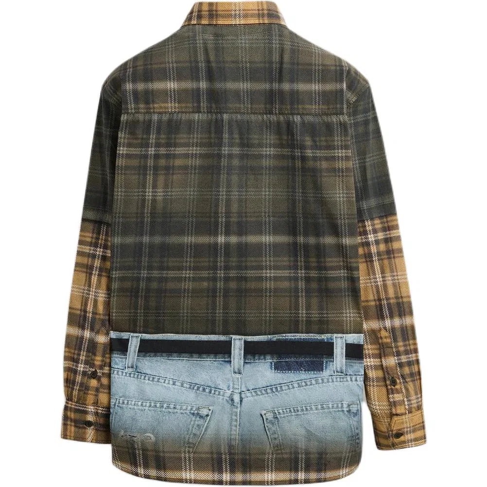 Мужская рубашка с длинным рукавом x ANDERSSON BELL SS25 ZARA, Dark Gray — фото 3