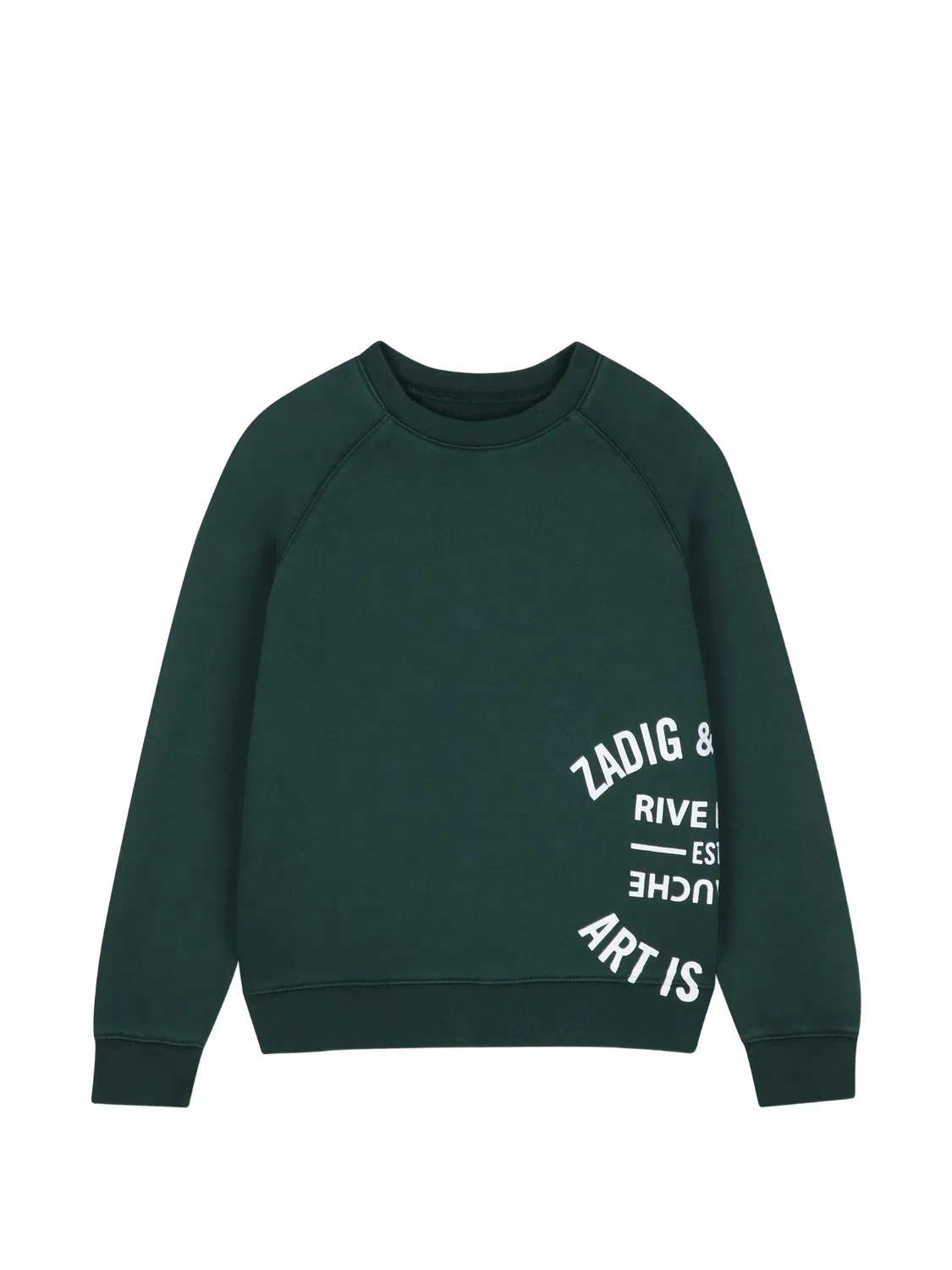 Zadig&Voltaire Свитшот с логотипом, зеленый