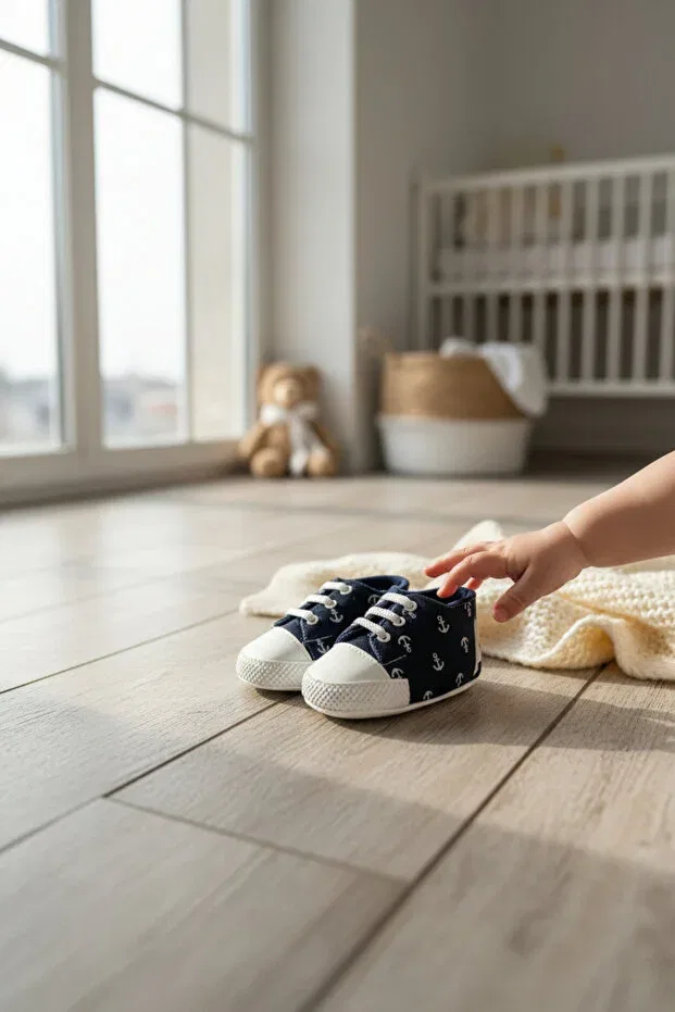 Детские спортивные туфли с принтом Baby sea anchor figured Balbeybi, Navy Blue