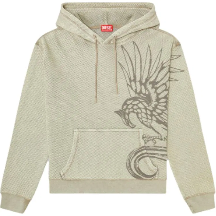 Мужской худи с капюшоном DIESEL, Beige