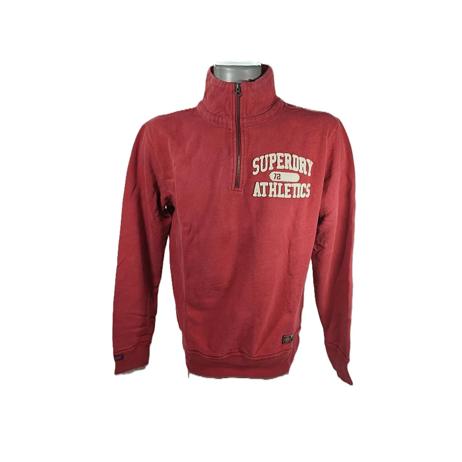 Мужской свитшот с полузастежкой Vintage Athletic Superdry, Rot