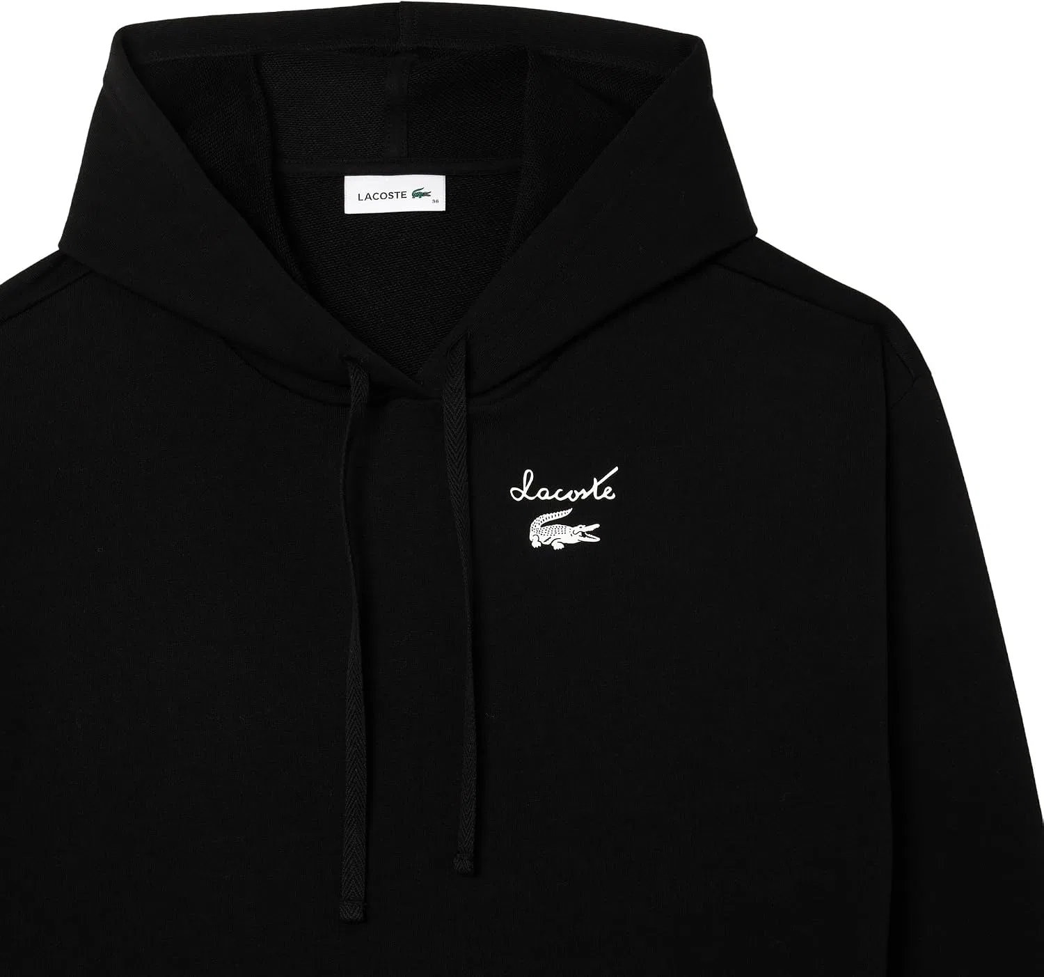 Платье-свитшот Lacoste Black оверсайз — фото 2
