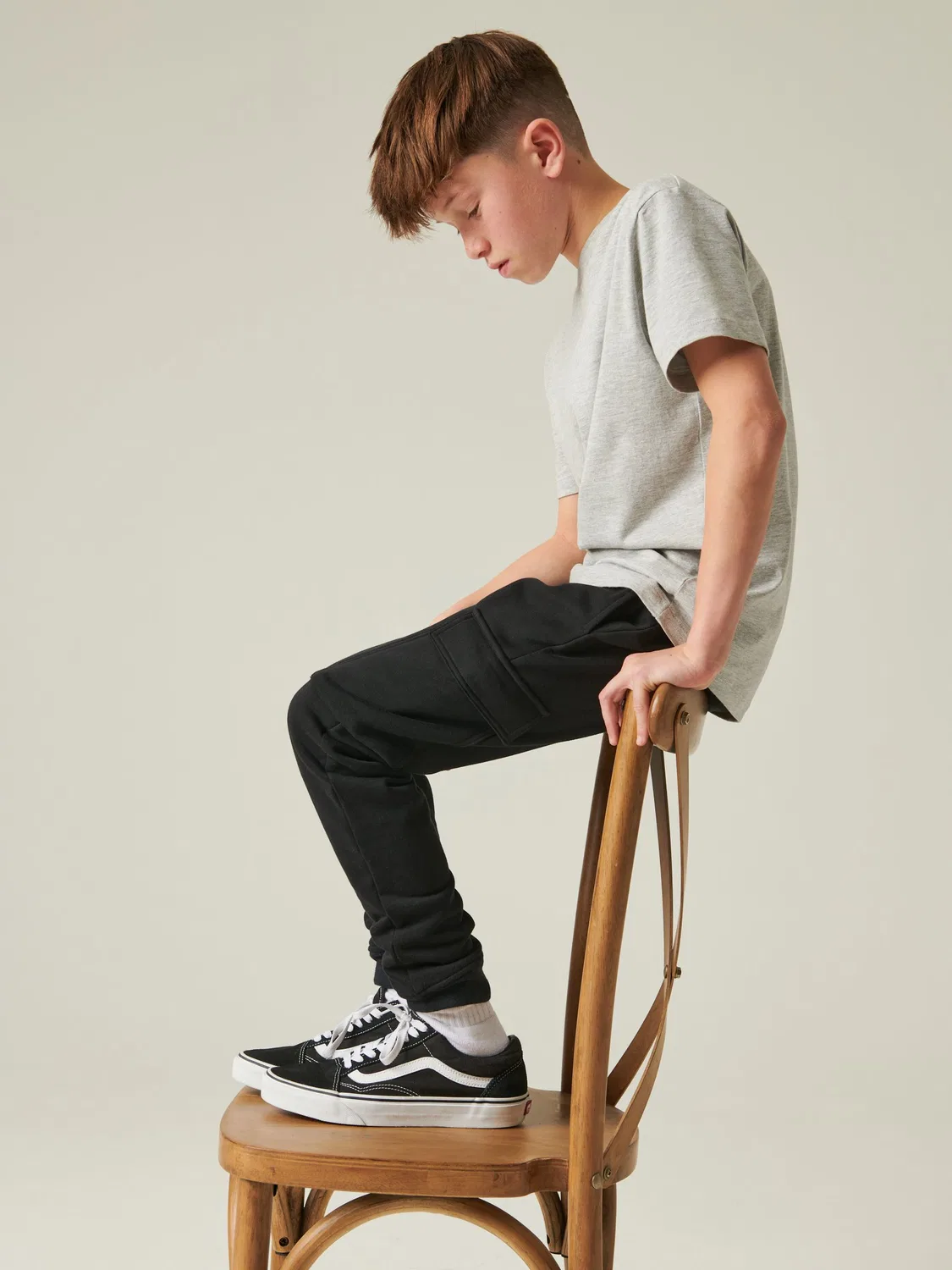 Джоггеры карго, slim fit, Rich Next, черный — фото 4
