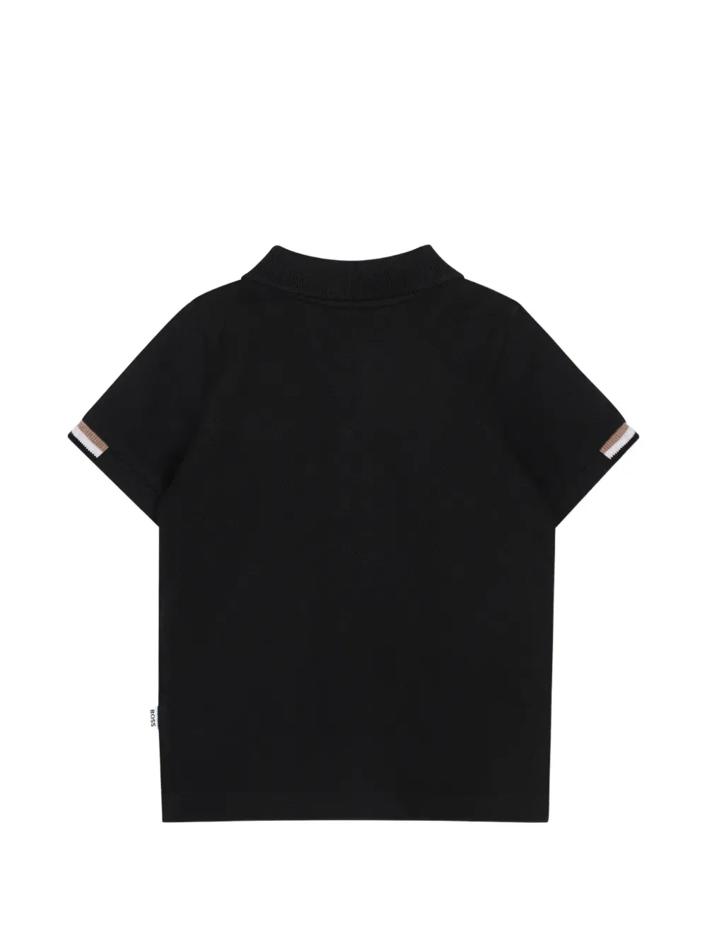 Рубашка поло с вышитым логотипом Boss Kidswear, черный — фото 2