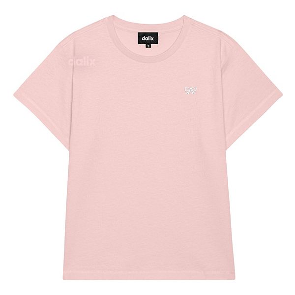 

Женская футболка с бантом, легкая, с высокой талией Dalix, Rose