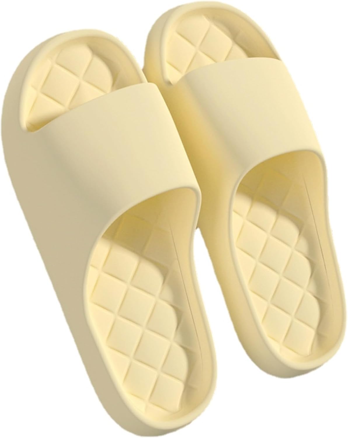 

Клетчатые домашние тапочки-шлепанцы для женщин и мужчин, для ванной комнаты, с утолщенной подошвой, противоскользящие, с мягкой подошвой, обувь для дома, пляжные тапочки, летние сандалии Iwhgrmp, желтый