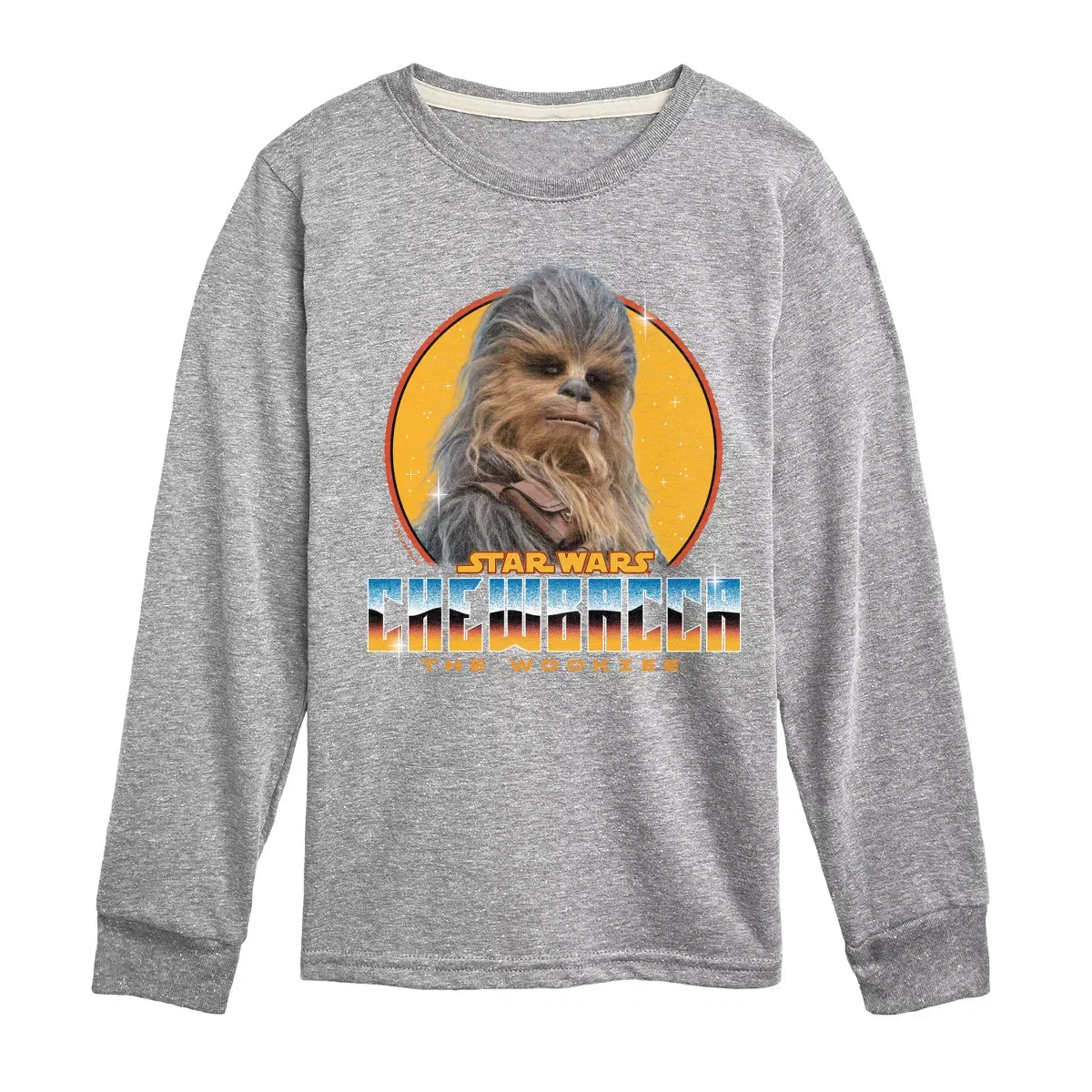 Детское лонгслив с принтом Chewbacca Star Wars, Черный