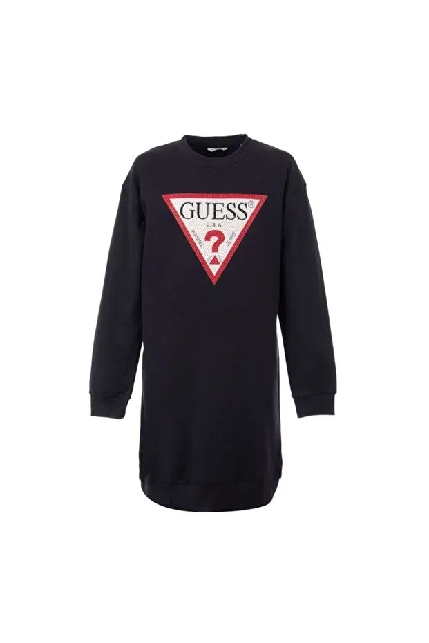 Детская толстовка из французского футера Guess, Черное