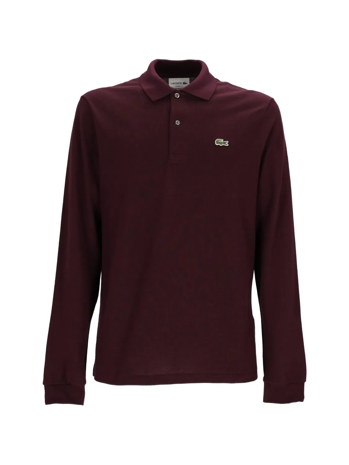 Рубашка поло с длинными рукавами и нашивкой-логотипом Lacoste, коричневый