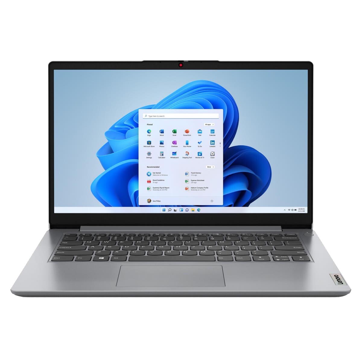 

Ноутбук Lenovo IdeaPad 1i 14'', 4 Гб/128 Гб, серый, английская клавиатура