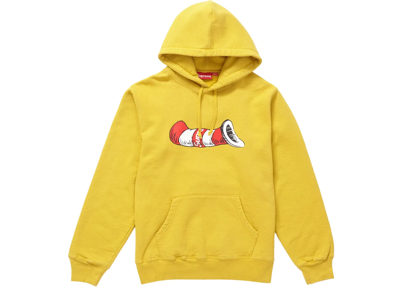 Мужской худи с принтом Cat in the Hat Supreme, Mustard