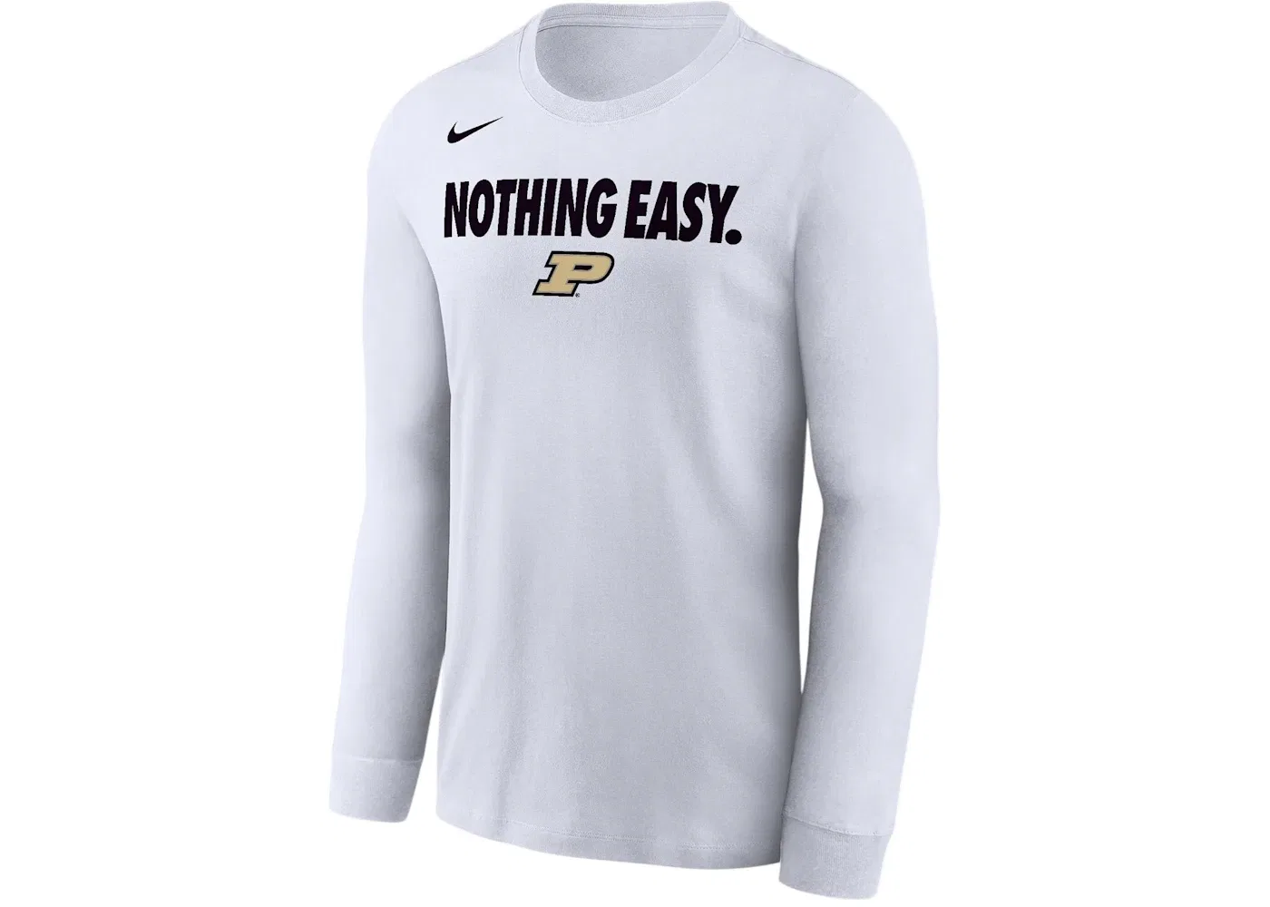 Мужская футболка с длинным рукавом Purdue College Nike, белый