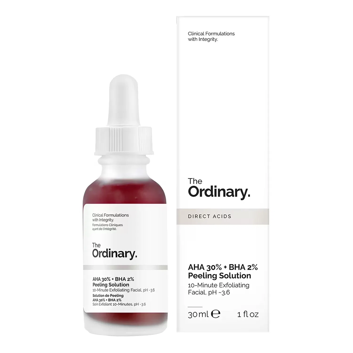 Пилинг-маска AHA 30% + BHA 2%, 30 мл, для лица, THE ORDINARY — фото 2