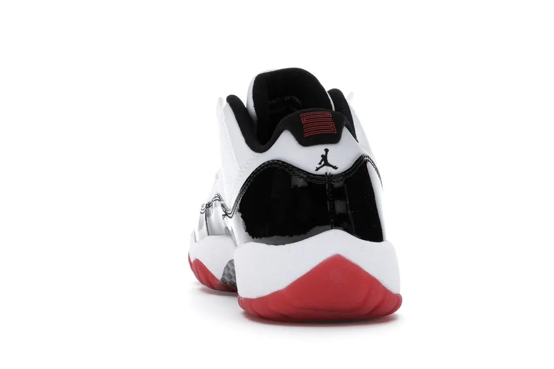 Детские кроссовки Lifestyle с принтом Jordan 11 Retro Low Concord Bred, White/Gym Red-Black-True Red — фото 4