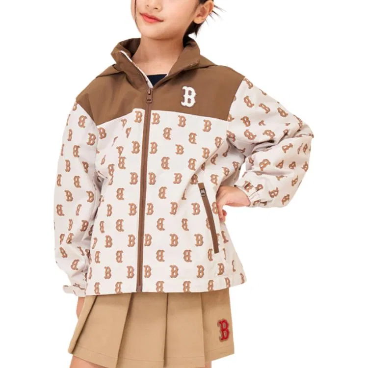 Детская куртка с принтом Boston Red So Dark Cream MLB KIDS, Dark Cream — фото 3