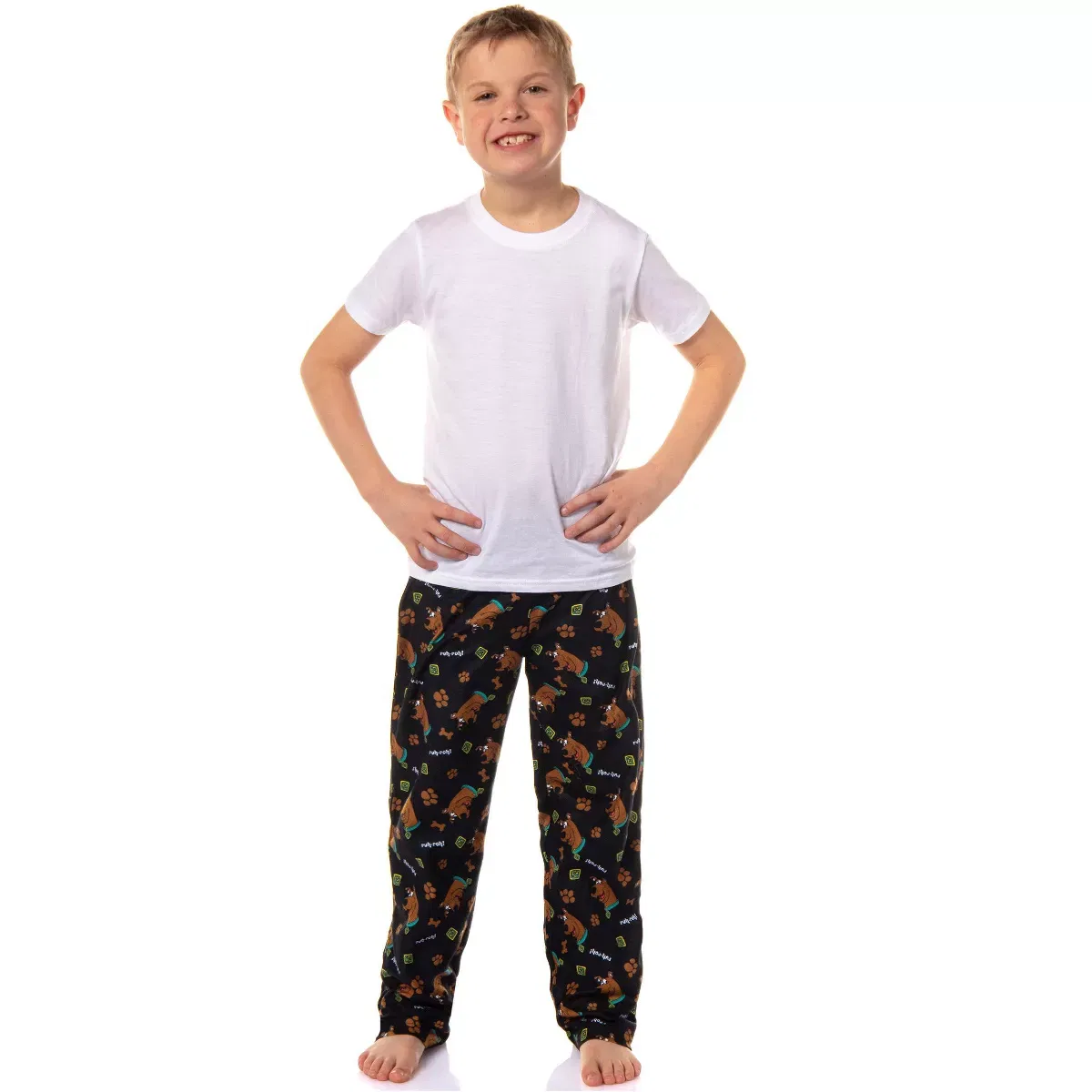 Детские пижамные штаны для мальчиков с принтом Scooby-Doo INTIMO, Black — фото 2