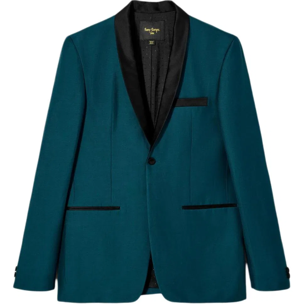 Мужской деловой костюм Bobby Gillespie, ZARA, Green/Blue